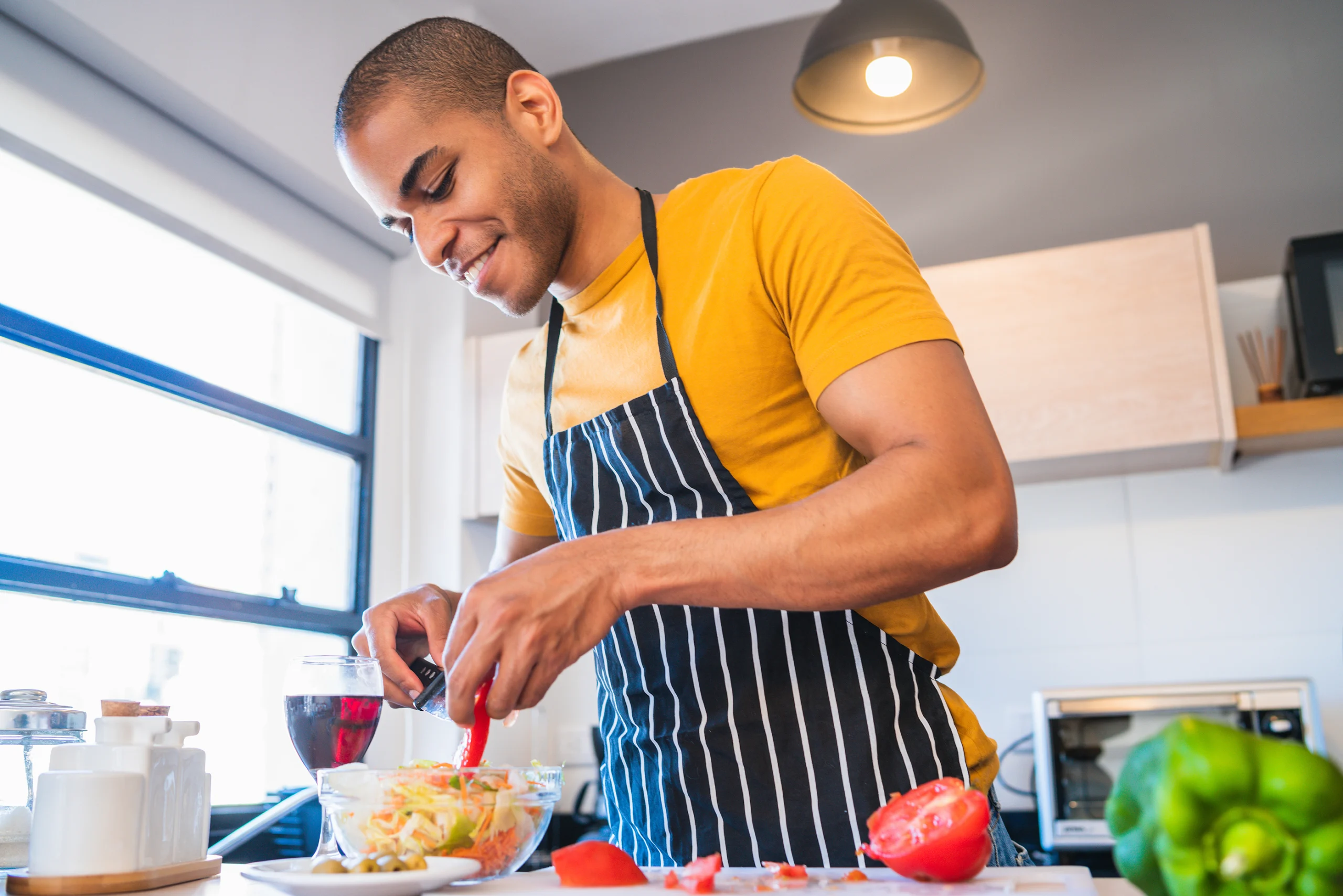 Man Preparing Healthy Food